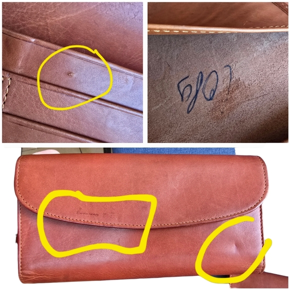 EUC Vintage Coach Combination Wallet Checkbook No. 4730 British Tan - Picture 16 of 16